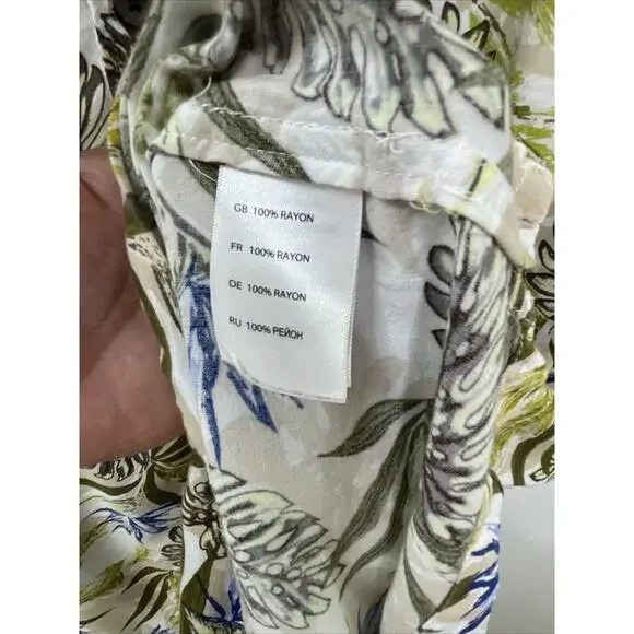 Island Passport Hawaiian Camp Shirt 4XL Rayon Tribal Aloha Floral Island Men - Picture 5 of 9